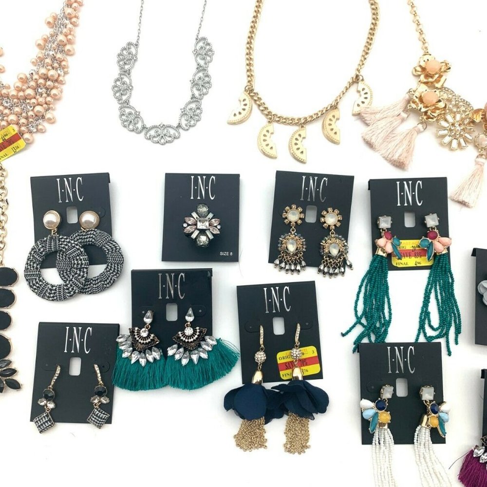 20 Pc Jewelry INC Thalia Sodi Necklaces, Earrings, - Picture 3 of 8